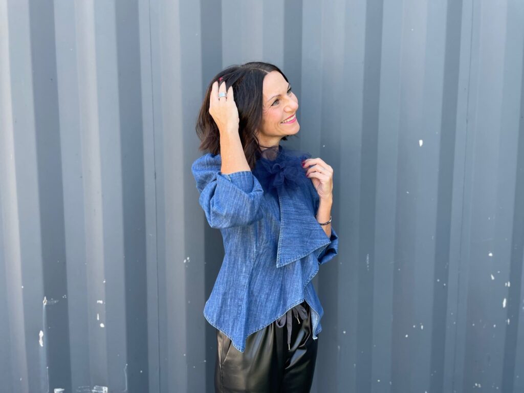 Jeansbluse 